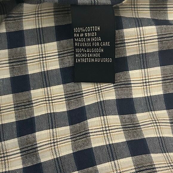 Y2K Vintage Men Phat Farm Plaid Button Up Shirt 4X‎ Hip Hop Oversized Streetwear - Picture 7 of 9